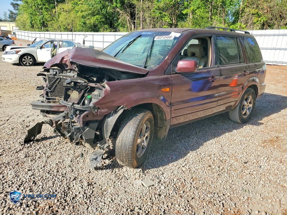 2008 HONDA PILOT EXL – Lot 50310466 auction photo