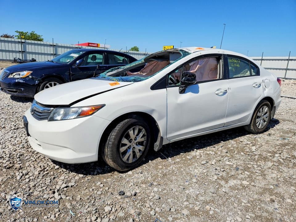 2012 HONDA CIVIC LX – Lot 50342346 auction photo