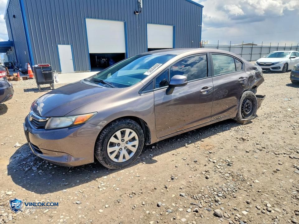 2012 HONDA CIVIC LX – Lot 50364606 auction photo