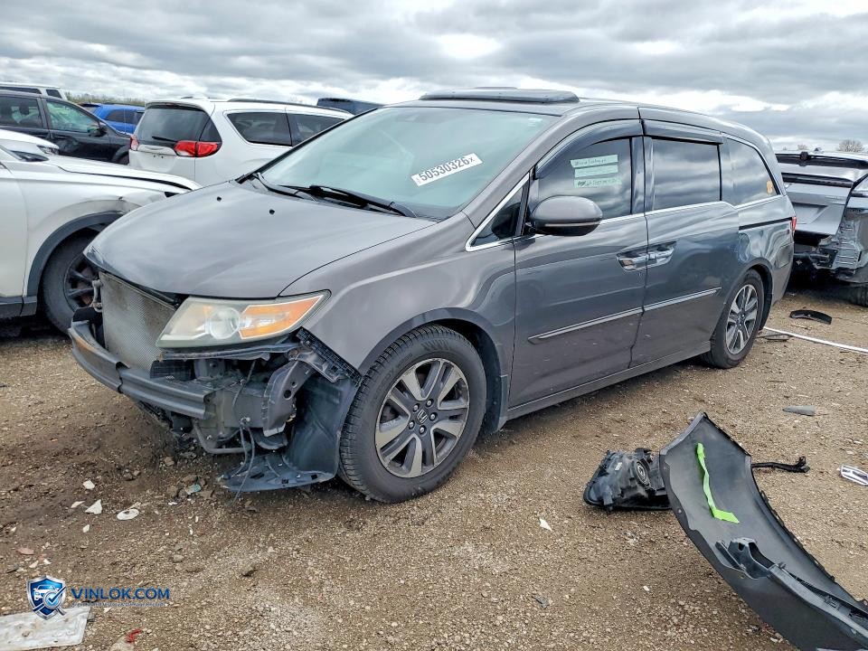 2014 HONDA ODYSSEY TOURING – Lot 50530326 auction photo