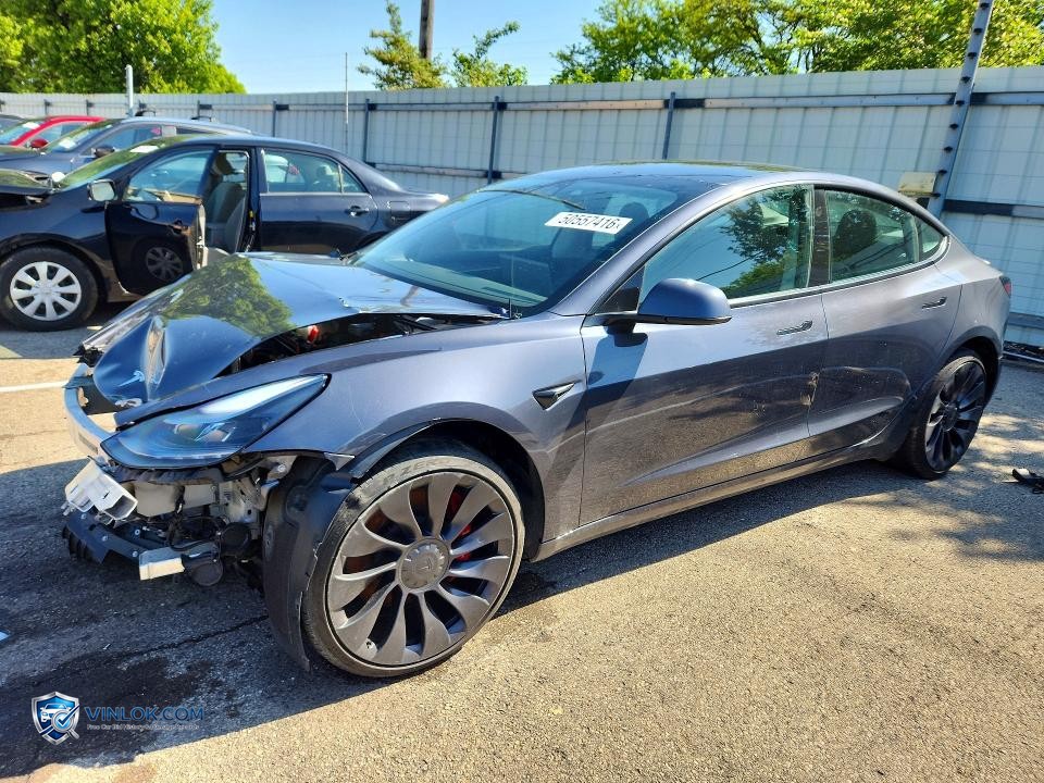2022 TESLA MODEL 3 – Lot 50557416 auction photo