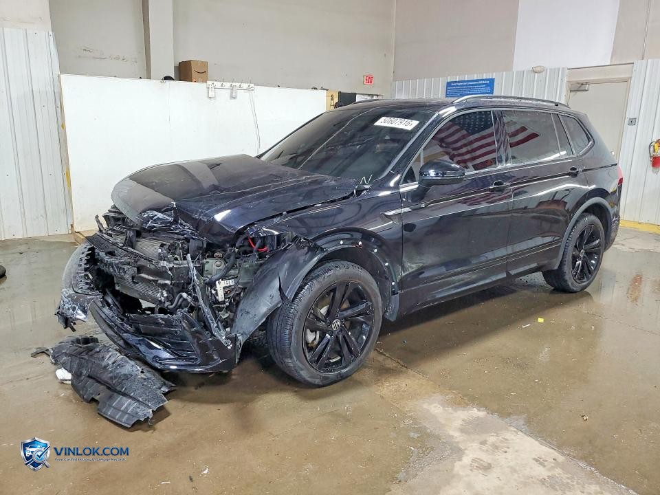 2024 VOLKSWAGEN TIGUAN SE R-LINE BLACK – Lot 50607916 auction photo