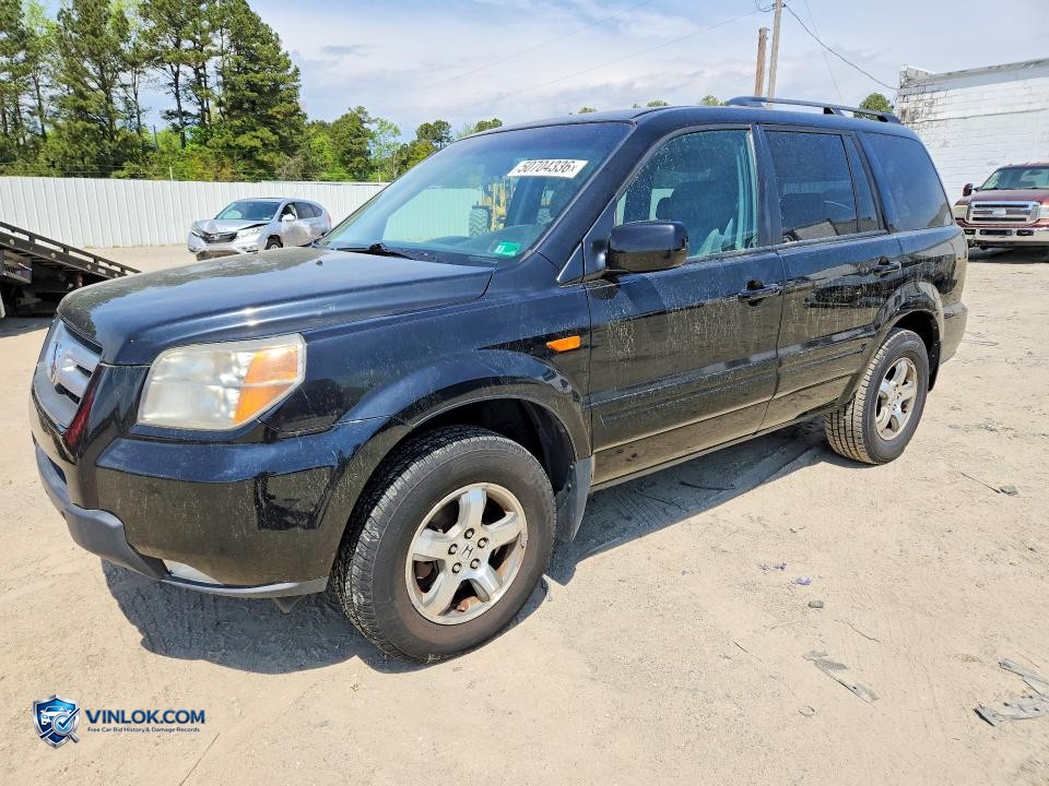 2007 HONDA PILOT EXL – Lot 50704336 auction photo