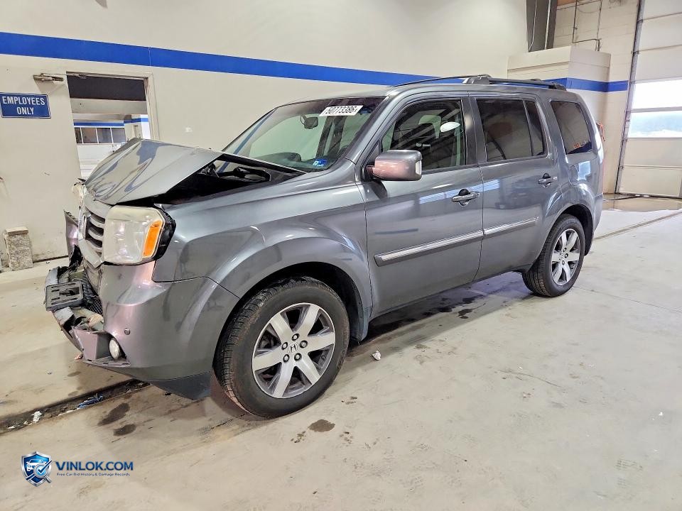 2013 HONDA PILOT TOURING – Lot 50773386 auction photo