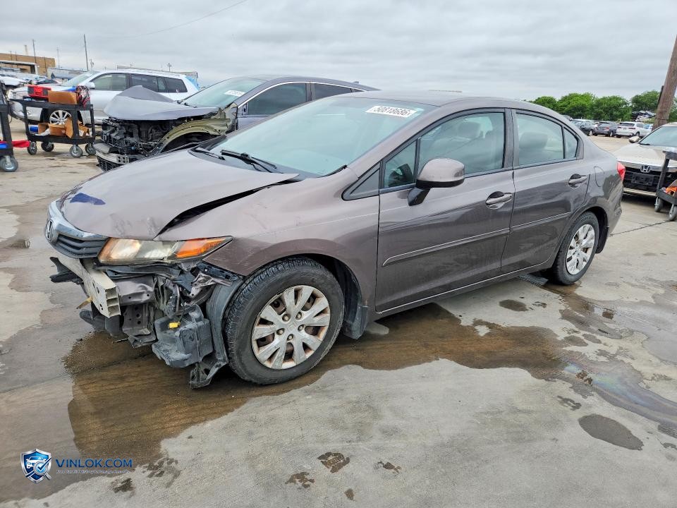 2012 HONDA CIVIC LX – Lot 50818686 auction photo