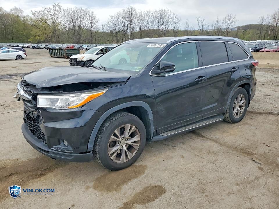 2014 TOYOTA HIGHLANDER XLE – Lot 50827596 auction photo