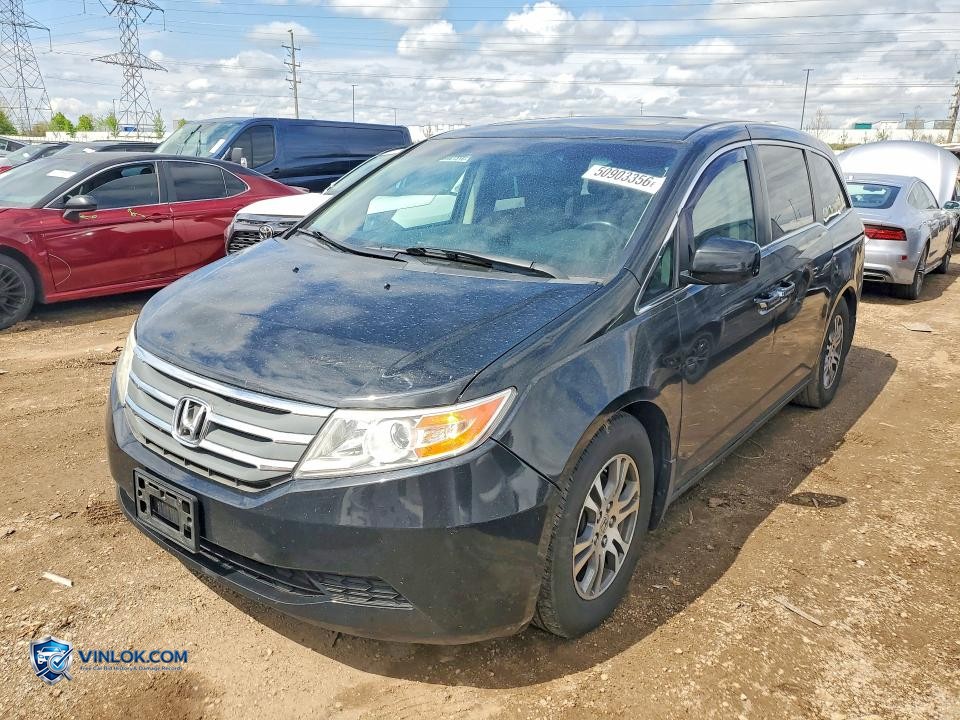 2012 HONDA ODYSSEY EXL – Lot 50903356 auction photo