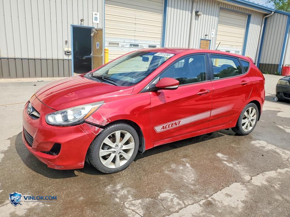2013 HYUNDAI ACCENT SE – Lot 50913286 auction photo
