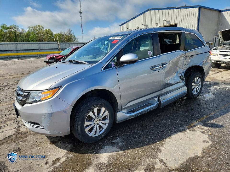 2016 HONDA ODYSSEY EXL – Lot 50931926 auction photo
