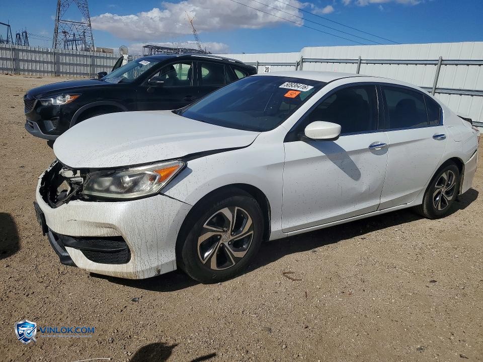 2016 HONDA ACCORD LX – Lot 50936416 auction photo