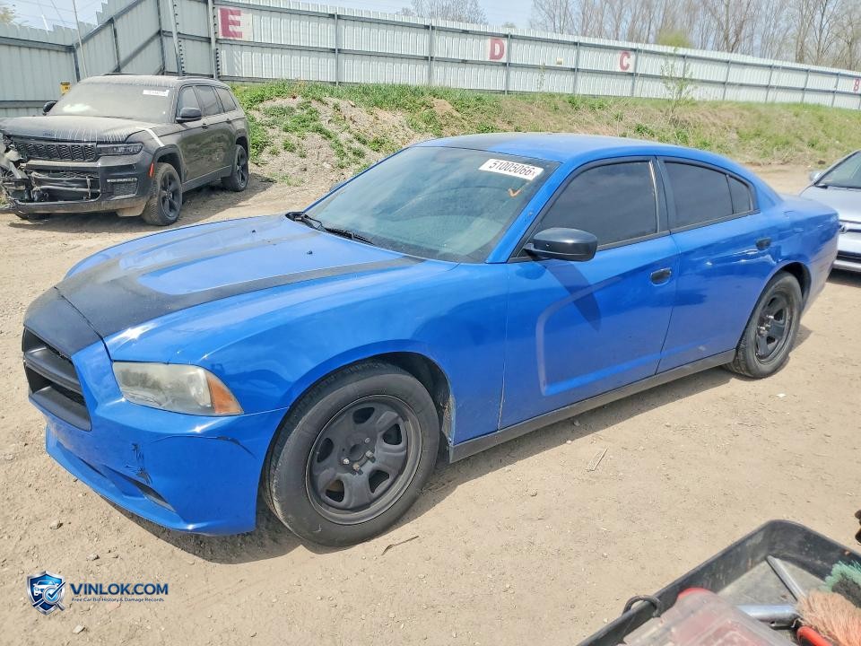 2013 DODGE CHARGER POLICE – Lot 51005066 auction photo