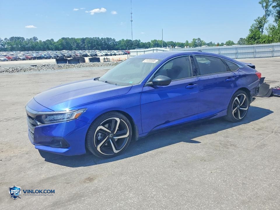 2022 HONDA ACCORD SPORT SE – Lot 51030586 auction photo