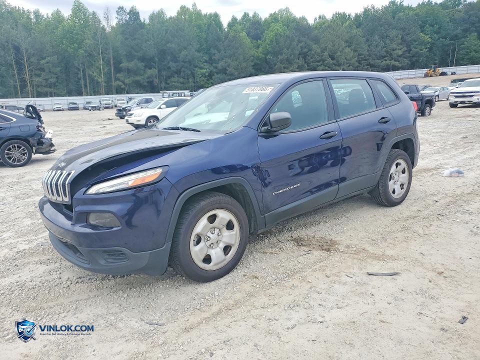 2016 JEEP CHEROKEE SPORT – Lot 51037866 auction photo
