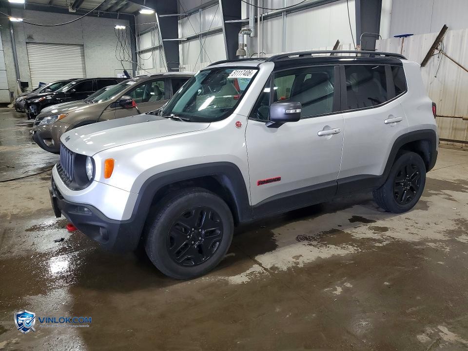 2018 JEEP RENEGADE TRAILHAWK – Lot 51117406 auction photo