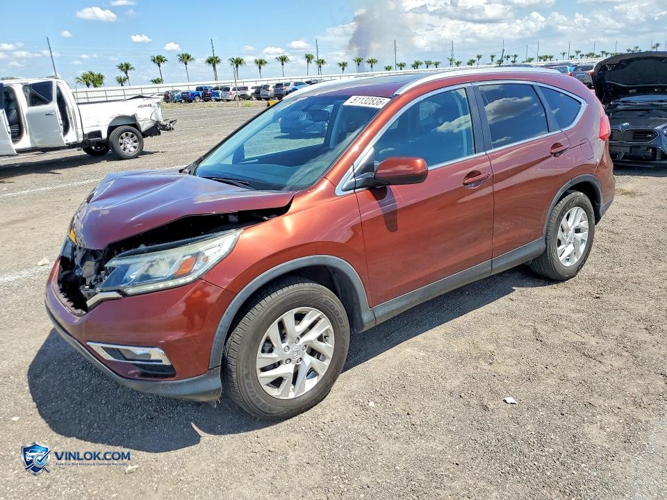 2015 HONDA CR-V EXL – Lot 51132836 auction photo