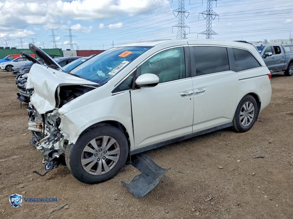 2015 HONDA ODYSSEY EXL – Lot 51166376 auction photo