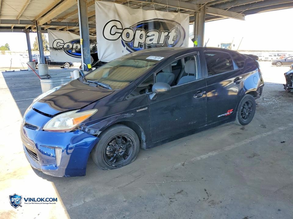 2012 TOYOTA PRIUS THREE – Lot 51176016 auction photo