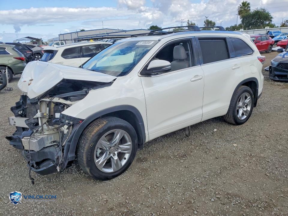 2015 TOYOTA HIGHLANDER LIMITED PLATINUM – Lot 51185306 auction photo