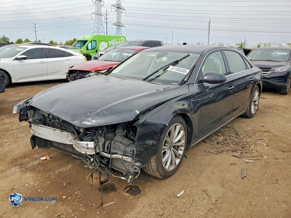 2014 AUDI A8 L TDI QUATTRO – Lot 51189306 auction photo