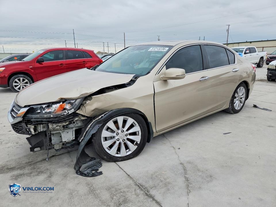2015 HONDA ACCORD EXL – Lot 51213236 auction photo