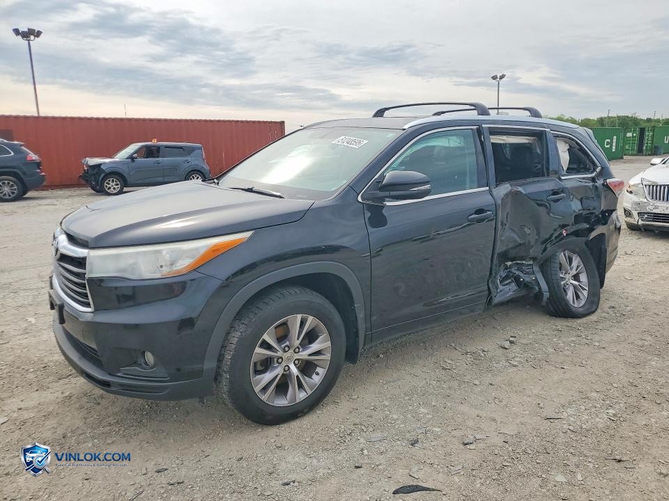 2015 TOYOTA HIGHLANDER XLE – Lot 51248596 auction photo