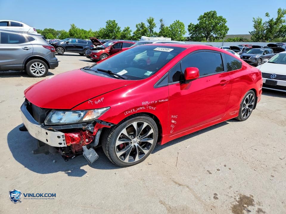 2013 HONDA CIVIC SI – Lot 51249596 auction photo