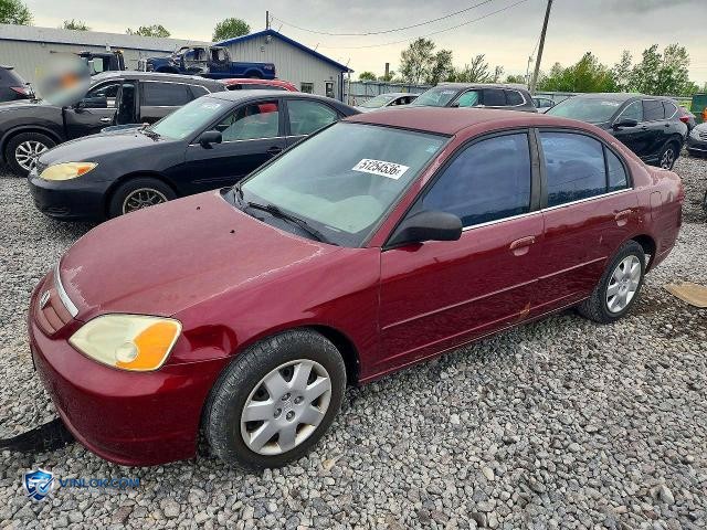 2002 HONDA CIVIC LX – Lot 51254536 auction photo