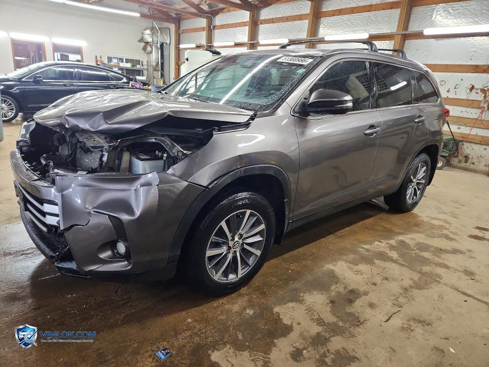 2019 TOYOTA HIGHLANDER XLE – Lot 51300986 auction photo