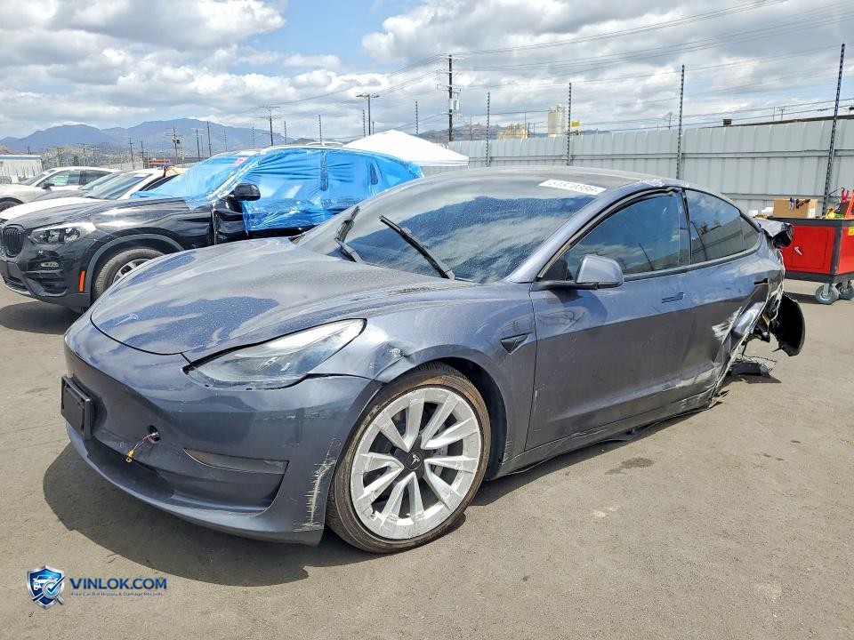 2022 TESLA MODEL 3 – Lot 51370386 auction photo