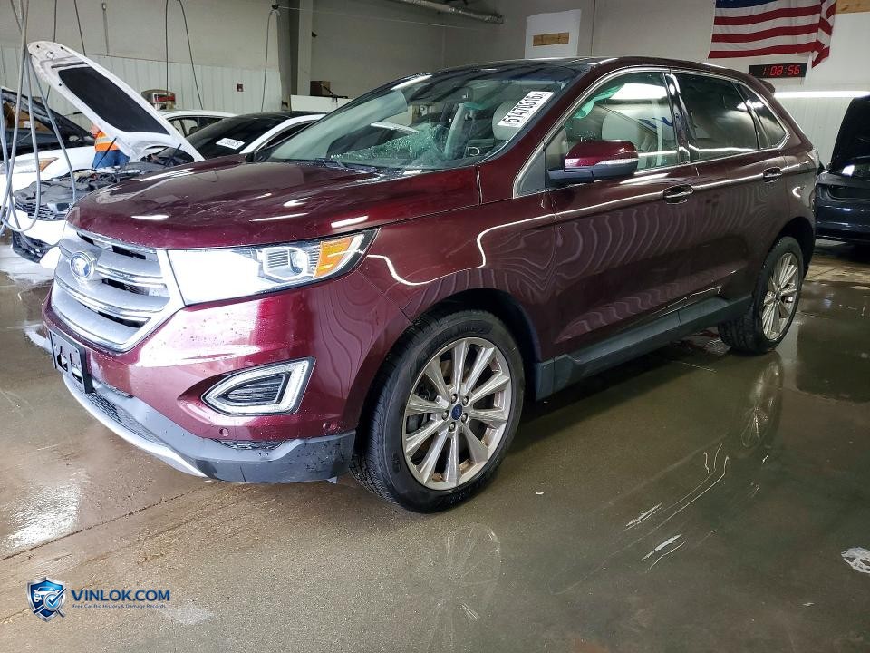 2017 FORD EDGE TITANIUM – Lot 51470316 auction photo