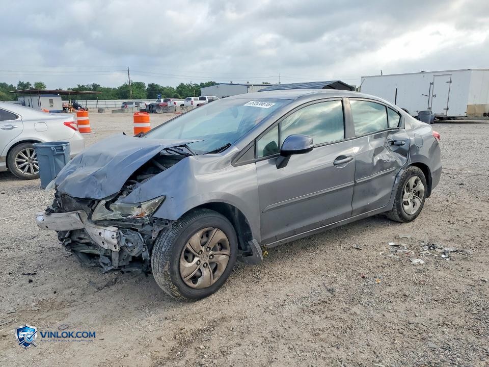 2013 HONDA CIVIC LX – Lot 51526616 auction photo