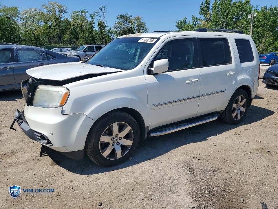2012 HONDA PILOT TOURING – Lot 51528766 auction photo