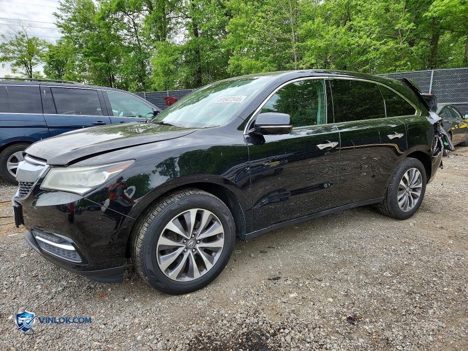 2016 ACURA MDX TECHNOLOGY – Lot 51547346 auction photo