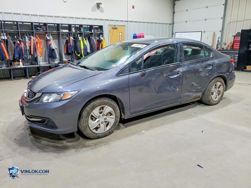 2013 HONDA CIVIC LX – Lot 51568196 auction photo