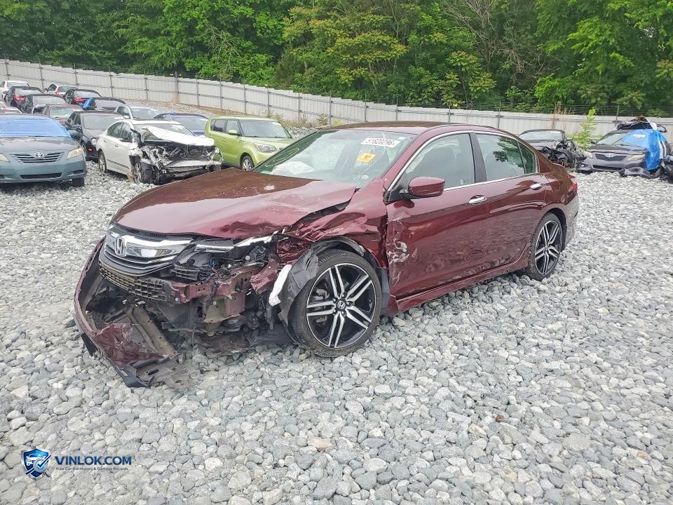 2017 HONDA ACCORD SPORT – Lot 51620296 auction photo