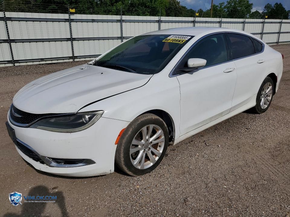 2016 CHRYSLER 200 LIMITED – Lot 51658866 auction photo