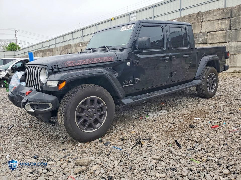 2022 JEEP GLADIATOR OVERLAND – Lot 51690796 auction photo