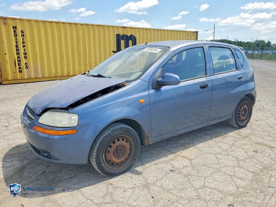 2004 CHEVROLET AVEO – Lot 51694016 auction photo