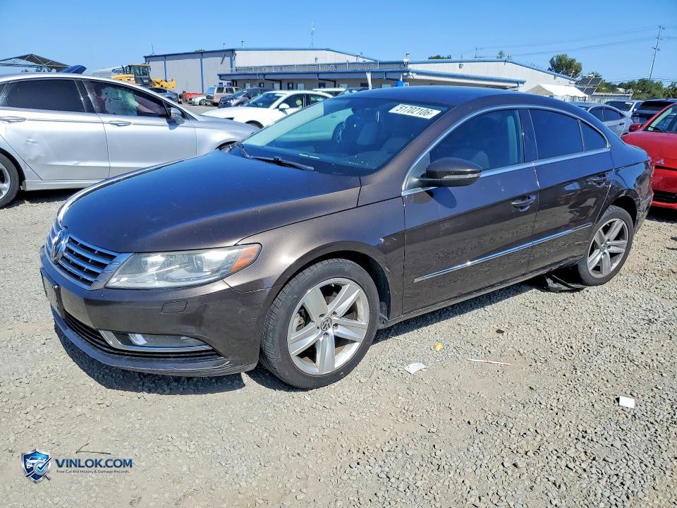 2014 VOLKSWAGEN CC SPORT – Lot 51702106 auction photo