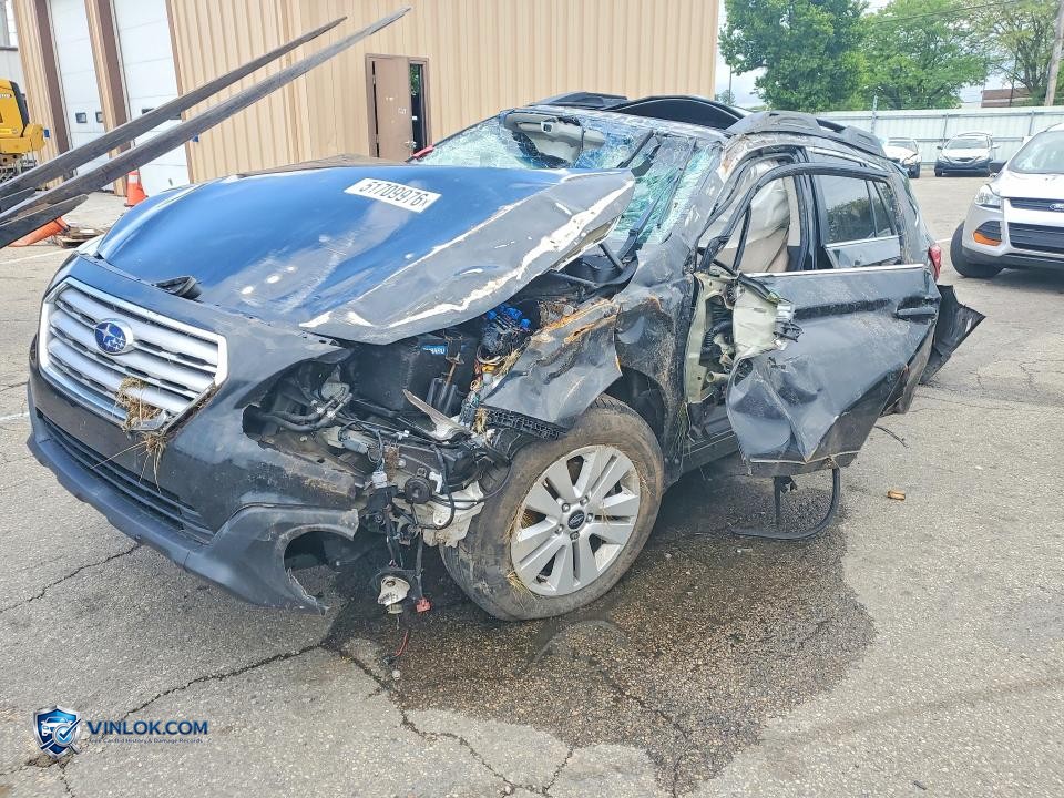 2017 SUBARU OUTBACK 2.5I PREMIUM – Lot 51709976 auction photo