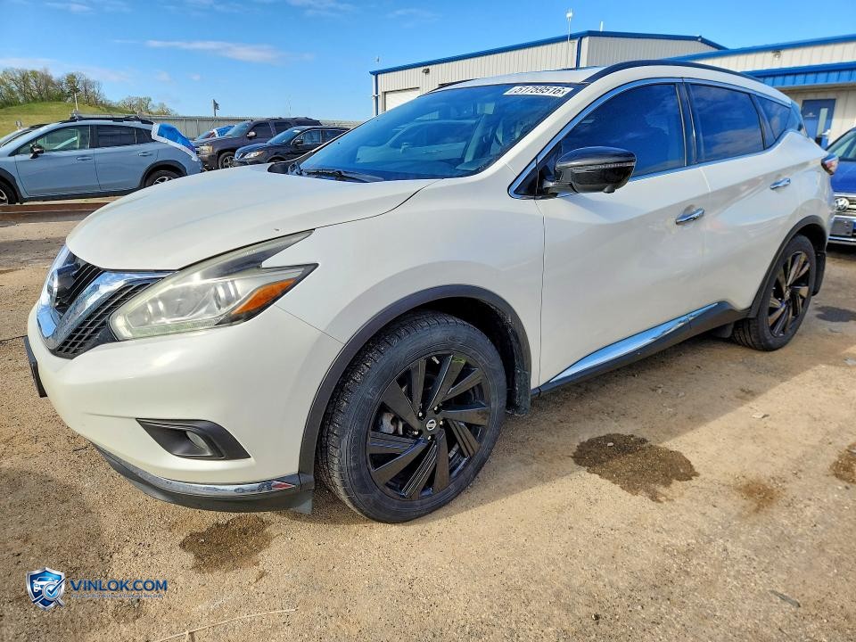 2017 NISSAN MURANO PLATINUM – Lot 51759516 auction photo
