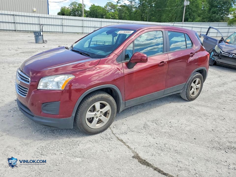 2016 CHEVROLET TRAX LS – Lot 51793066 auction photo