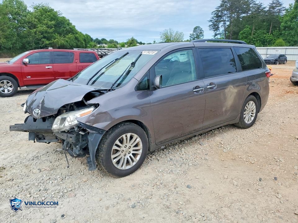 2016 TOYOTA SIENNA XLE PREMIUM 8-PASSENGER – Lot 51794316 auction photo