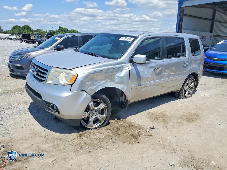 2012 HONDA PILOT EXL – Lot 51794966 auction photo