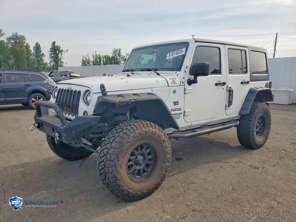2017 JEEP WRANGLER UNLIMITED SPORT – Lot 51814826 auction photo