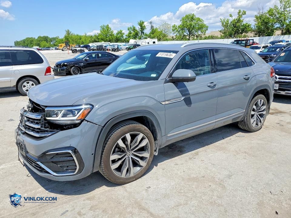 2021 VOLKSWAGEN ATLAS CROSS SPORT SEL PREMIUM R-LINE – Lot 51819636 auction photo