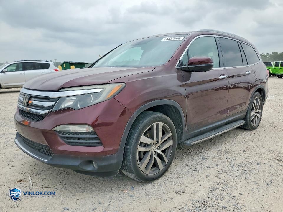 2016 HONDA PILOT TOURING – Lot 51827866 auction photo