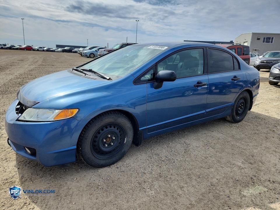 2010 HONDA CIVIC DX – Lot 51837896 auction photo