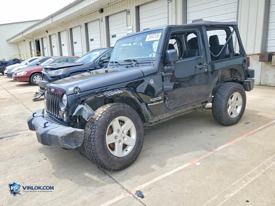 2017 JEEP WRANGLER SPORT – Lot 51847136 auction photo