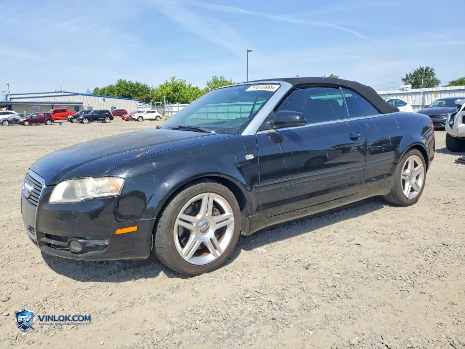 2007 AUDI A4 2.0T CABRIOLET – Lot 51870986 auction photo